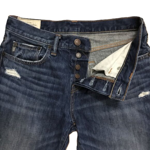 Vintage Abercrombie & Fitch Men's Classic Straight Jeans 31x30 – Y2K Medium Wash - Picture 4 of 10